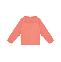 Vild House of Little Toddler Organic Woven Collared Shirt - Coral