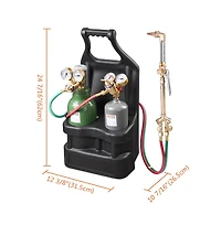 Yescom Dot Gas Tank Brazing Welding Cutting Torch Gauge Kit Oxygen Acetylene