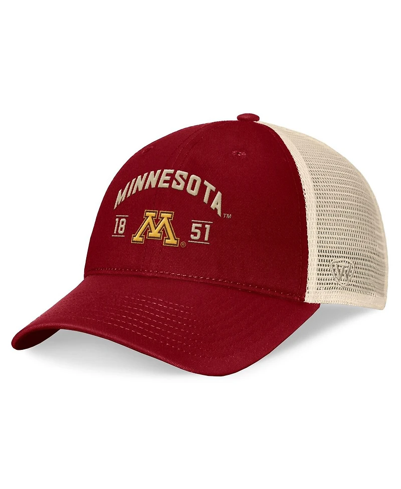 Top of the World Men's Maroon Minnesota Golden Gophers Heritage Waylon Trucker Adjustable Hat