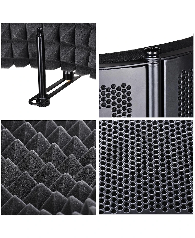 Yescom Studio Microphone Isolation Shield Acoustic Foam Panel Sound Absorbing Recording Panel