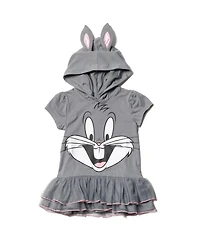 Looney Tunes Girls Buggs Bunny Cosplay T-Shirt Dress and Leggings Outfit Set