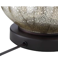 Franklin Iron Works Arian 27 1/2" Tall Modern Table Lamps Set of 2 Oil Rubbed Bronze Finish Metal Mercury Glass Living Room