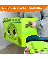 Quokka Toy Chest Collapsible Organizer for Kids with Handles & Flip-Top Lids