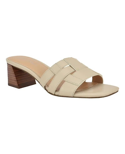 Calvin Klein Women's Alise Woven Block Heel Sandals