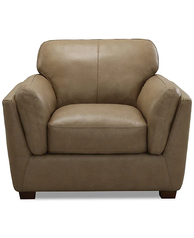 Closeout! Korder Leather Chair, Created for Macy's