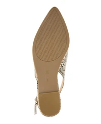 BCBGeneration Women's Valerie Studded Slingback Pointed-Toe Flats