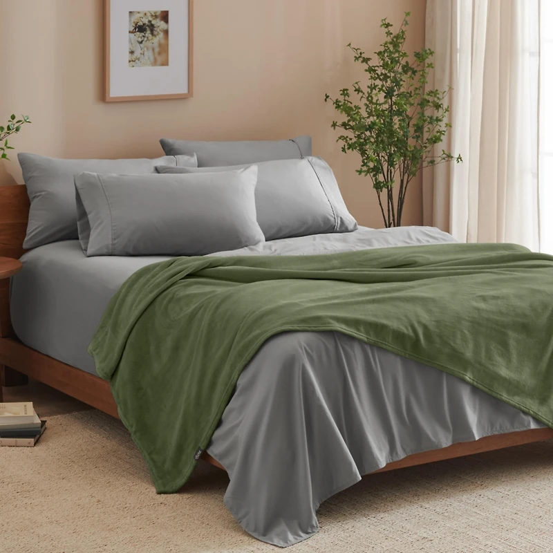 Bare Home Fleece Microplush Twin/Twin Xl Blanket