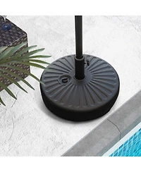 Givimo 20 Inch Fillable Heavy-Duty Round Umbrella Base Stand