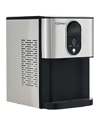 Slickblue Self Dispensing Nugget Ice Maker Countertop with Soft Chewable Pellet Ice Cubes