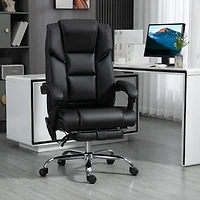 Vinsetto Vibration Massage Office Chair with Lumbar Heat, Footrest,