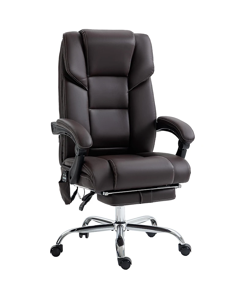 Vinsetto Vibration Massage Office Chair with Lumbar Heat, Footrest,