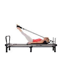 Stamina Products Aero Pilates Premier 700 Foldable Reformer Fitness Machine with Cardio Rebounder