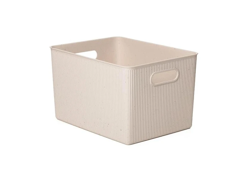 Superio Decorative Plastic Storage Bin for Home, Eco-Friendly, 22 Liter