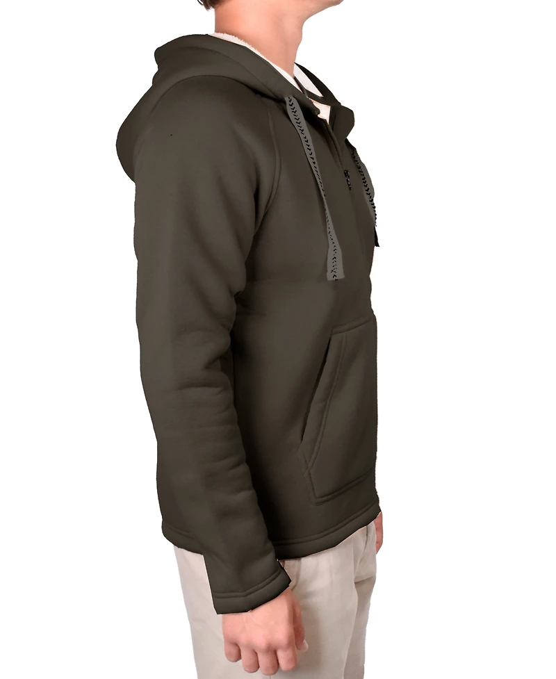 Vintage 1946 Men's Sherpa Bonded Reverse Fleece Hoodie