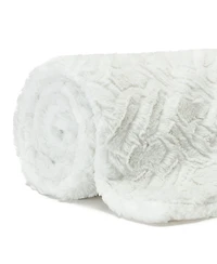 Chanasya Premium Soft Cloud Faux Fur Throw Blanket - Plush, Sherpa & Minky 50" x 65” Orange