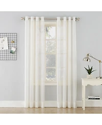 Crushed Sheer Voile Grommet Curtain Panel