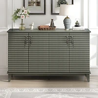 Streamdale Antique Gray 4-Door Sideboard with Adjustable Shelves