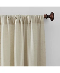 Amalfi Linen Blend Textured Semi-Sheer Rod Pocket Curtain Panel