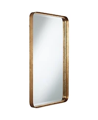 Uttermost Andi Rectangular Vanity Decorative Wall Mirror Modern Beveled Glass Warm Gold Iron Frame 24" Wide for Bathroom Bedroom Living Room Home