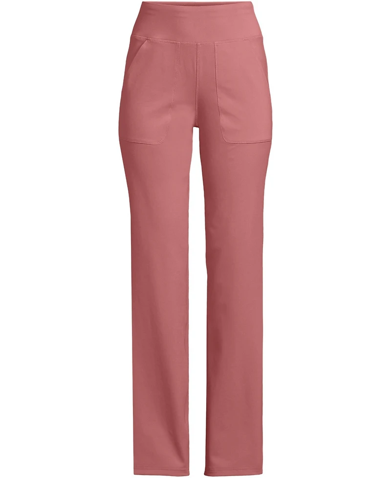 Lands' End Women's Active Hi Impact High Rise Straight Leg Pants