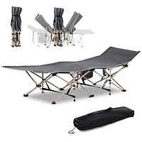 Folding Camping Cot for Adults: Portable Outdoor Sleeping Bed
