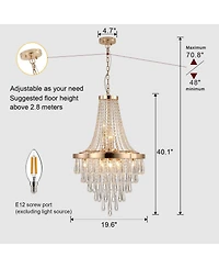 Streamdale Contemporary Crystal Chandeliers Luxury Lighting for Your Home