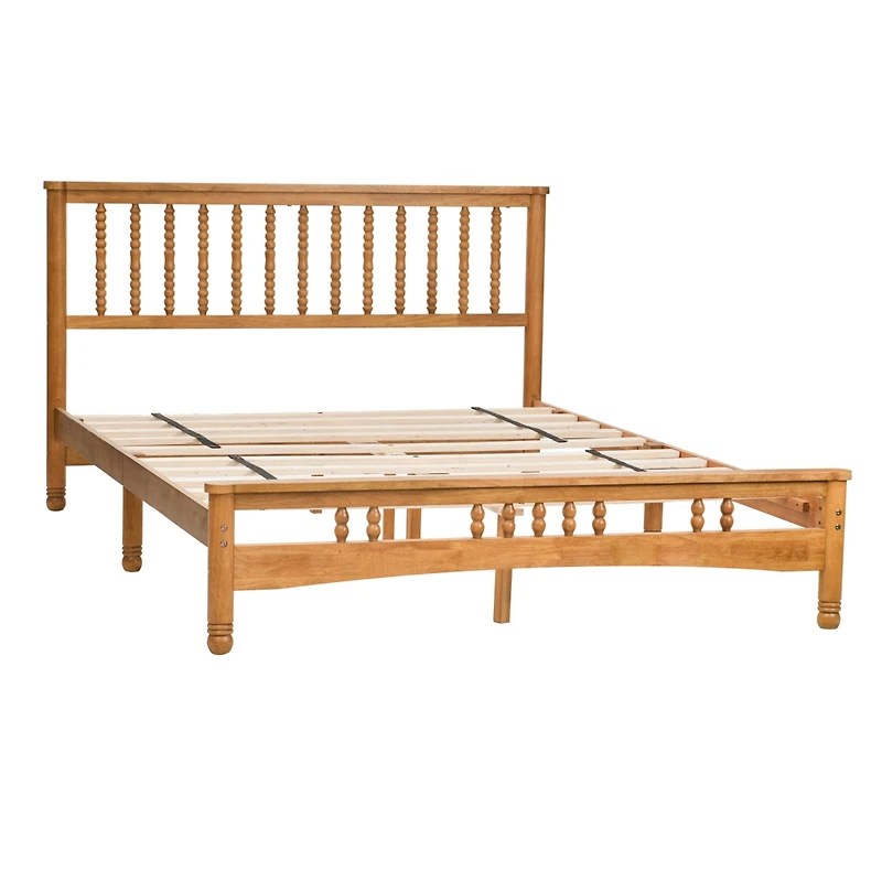 Streamdale Queen Platform Bed Frame Headboard, No Box Spring Required