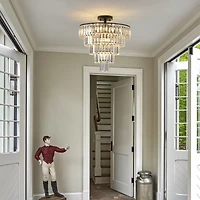 Streamdale Modern Black Chandelier for Dining, Living, Bedroom