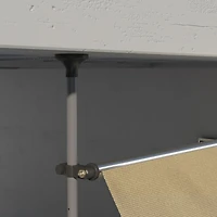 Retractable Patio Awning with Support Stand, Uv Protection