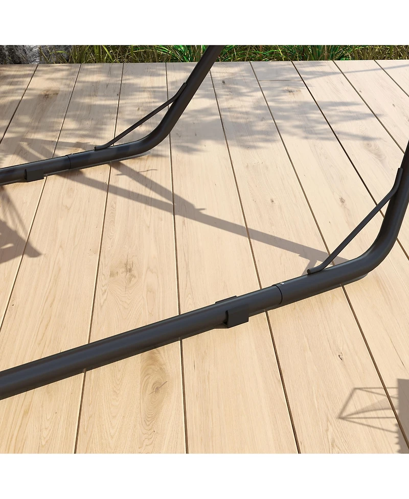 Adjustable Steel Hammock Stand for Two