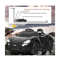 Vebreda 12V 2.4G Rc Electric Vehicle with Lights-Red