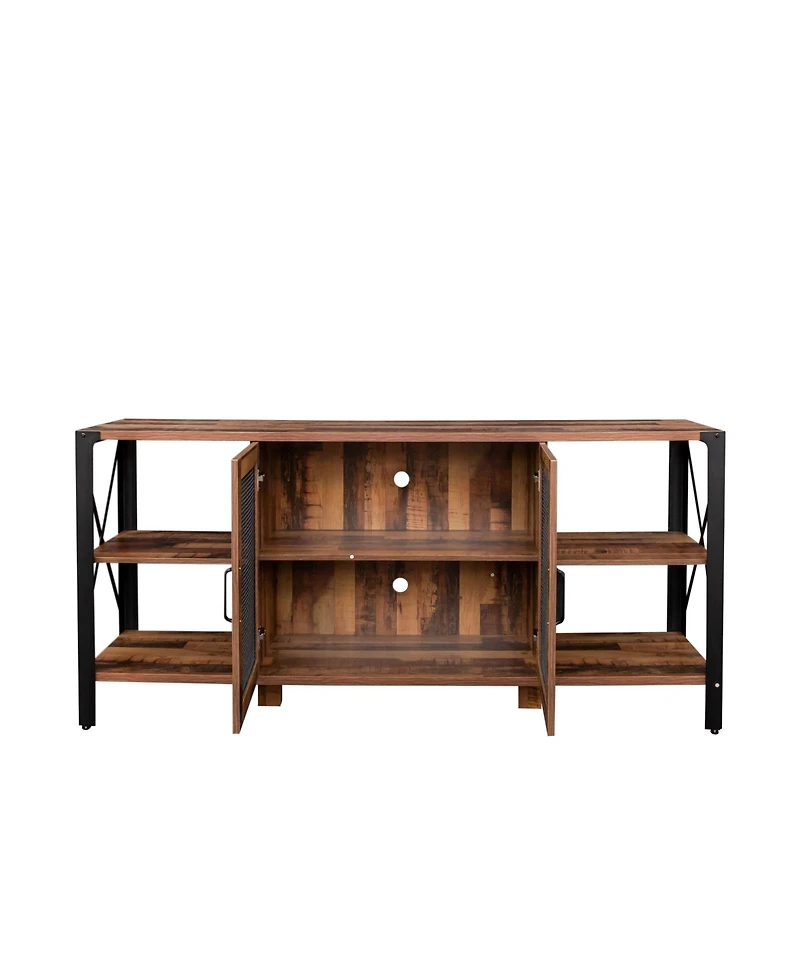 Streamdale Industrial Farmhouse Tv Stand for Living Room & Bedroom