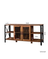 Streamdale Industrial Farmhouse Tv Stand for Living Room & Bedroom