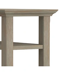 Simpli Home Acadian Solid Wood Narrow Side Table