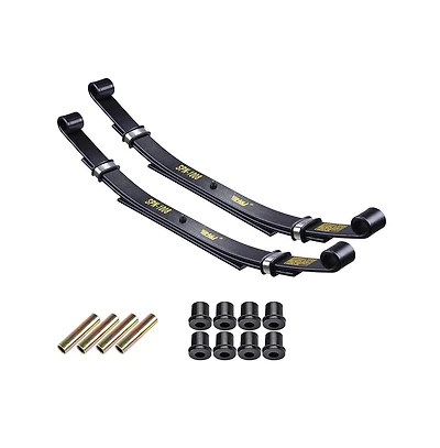 Yescom Set of 2 Rear Leaf Springs for Club Car Ds Golf Cart Heavy Duty Dual Action with Bushings