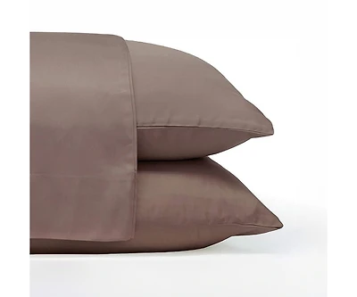 Cariloha Classic 2-Piece Twill Pillowcase Set | Beach Linen | King | Viscose Material | Allergy Resistant, Thermal-Regulating & Extra soft