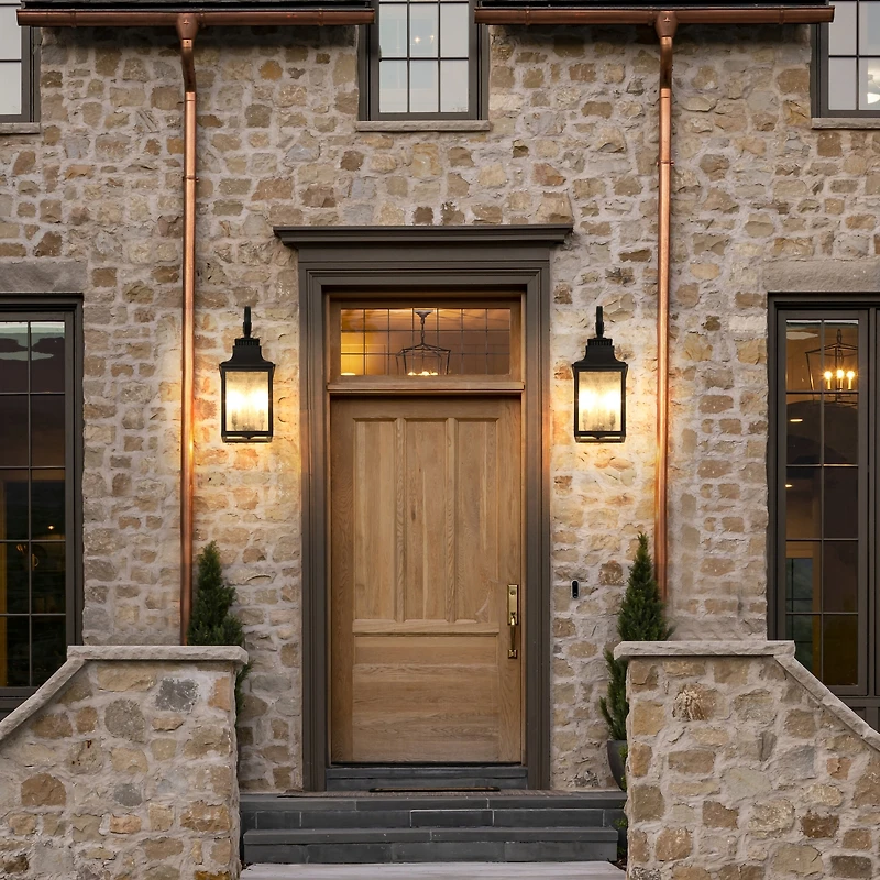 Streamdale Furniture Large Outdoor Wall Lamps With Glass(2pack)