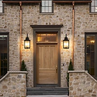 Streamdale Furniture Large Outdoor Wall Lamps With Glass(2pack)