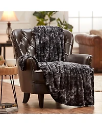 Chanasya Premium Double Sided Oversized Faux Fur Wolf Soft Throw Blanket