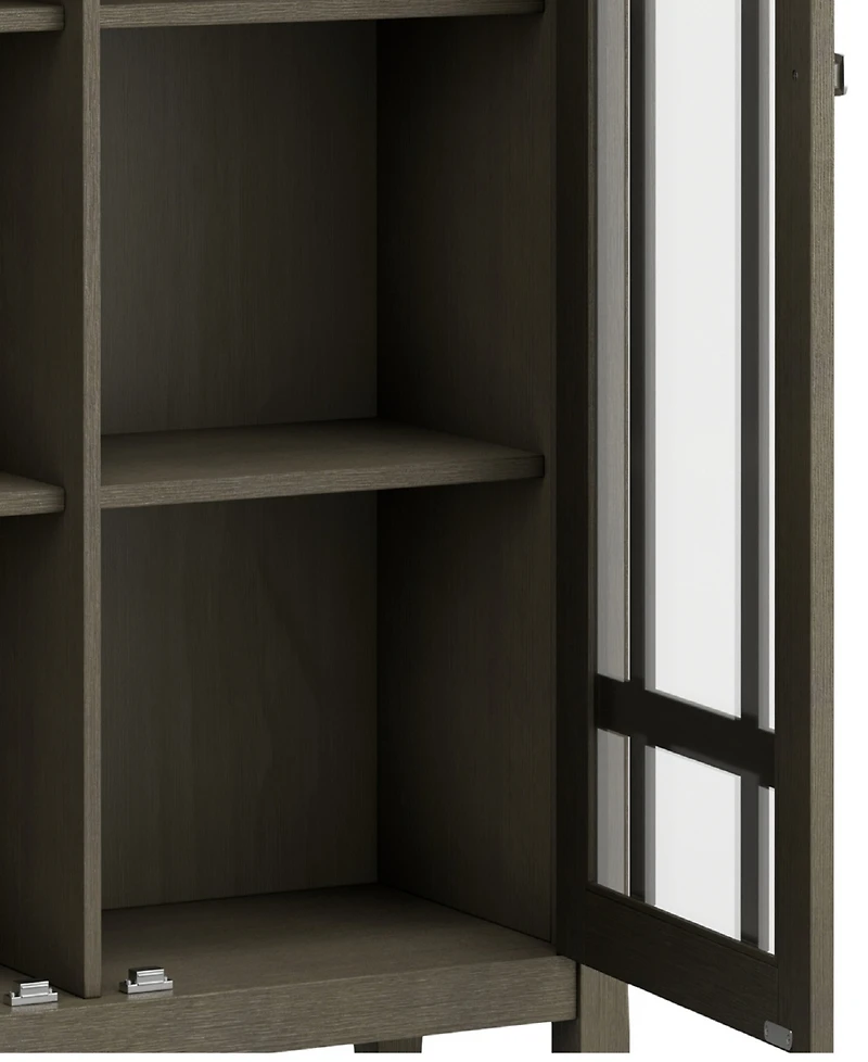 Simpli Home Bedford Solid Wood Medium Storage Cabinet