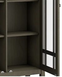 Simpli Home Bedford Solid Wood Medium Storage Cabinet