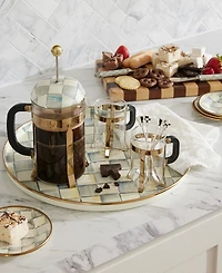 MacKenzie-Childs Glass Coffee Cup, Set of 2