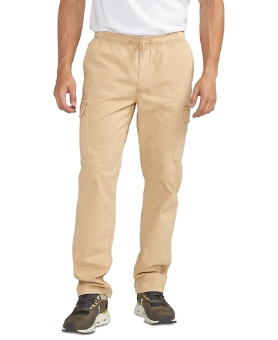 Silver Jeans Co. Men's Essential Twill Pull-On Cargo Pants