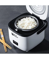 4-Cup Space Saving Rice Cooker with Ceramic Nonstick Inner Pot