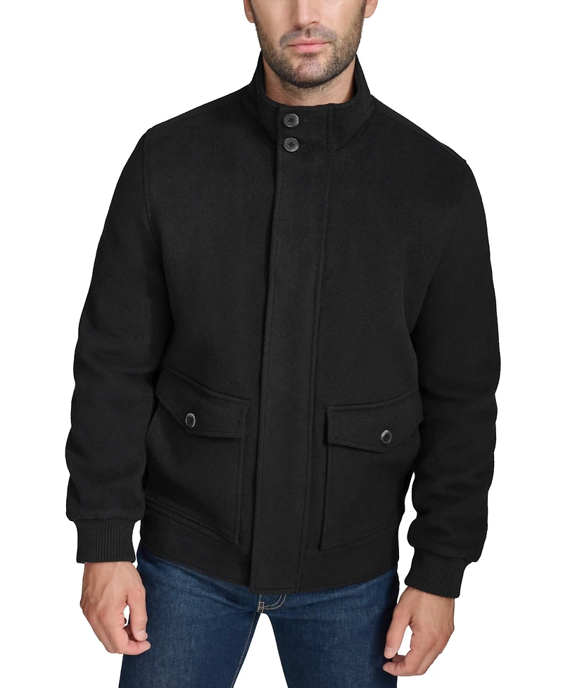 Cole Haan Men's Stand-Collar Long-Sleeve Bomber Jacket