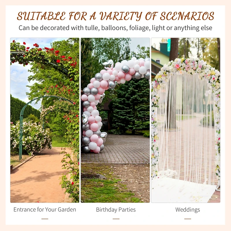 Decorative Metal Garden Trellis Arch