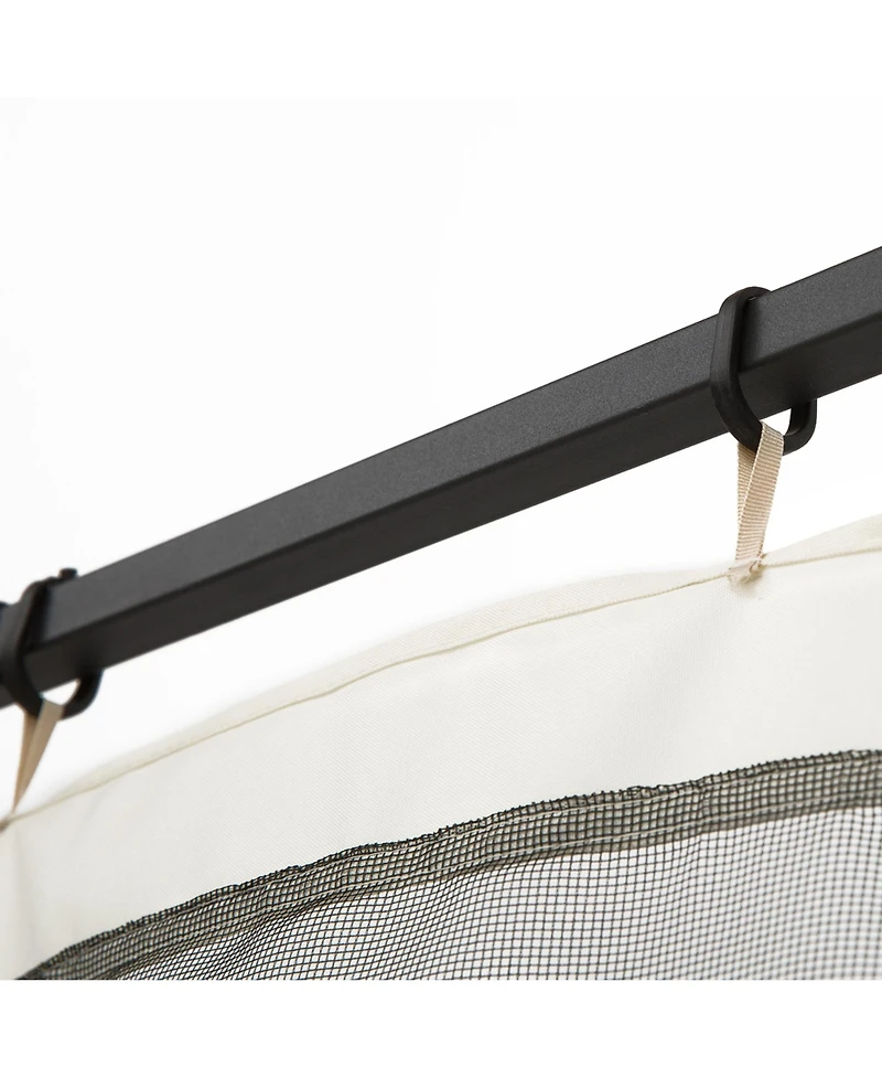 10' x 13' Gazebo/Tent Sidewall Netting with Zippers (Cream)