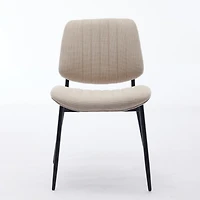 Streamdale Modern Retro Linen Dining Chairs Set of 2