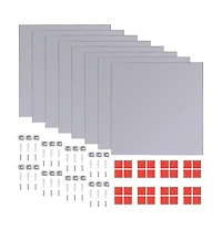vidaXL Frameless Mirror Tiles Glass 8 pcs 8.1"