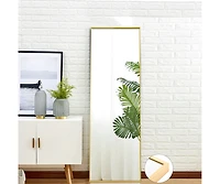 Streamdale 59" x 16" Gold Full Length Mirror with Stand